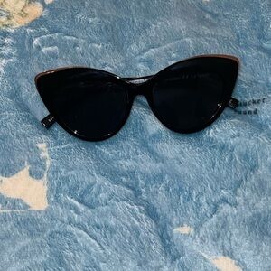 Le Specs Dramatic Wing Noir Sunglasses